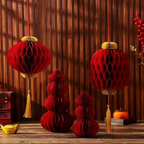 [ Set 5 Cái ] Đèn Lồng Trang Trí Năm Mới - 20540