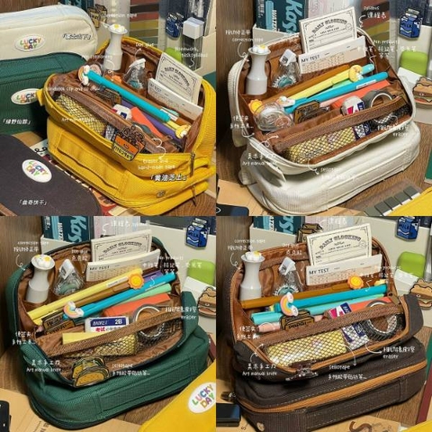 [ Set 2 Cái ] Bóp Bút Dung Tích Lớn - 20666