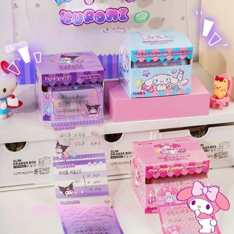 [ Set 12 Hộp ] Giấy Note Cuộn Sanrio [ 126 Tem ] - 20682