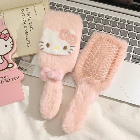 [ Set 5 Cái ] Lược Đệm Mát Xa Hello Kitty - 20688