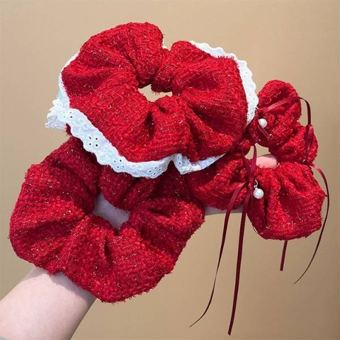 [ Set 10 Cái ] Cột Tóc Scrunchies - 20788