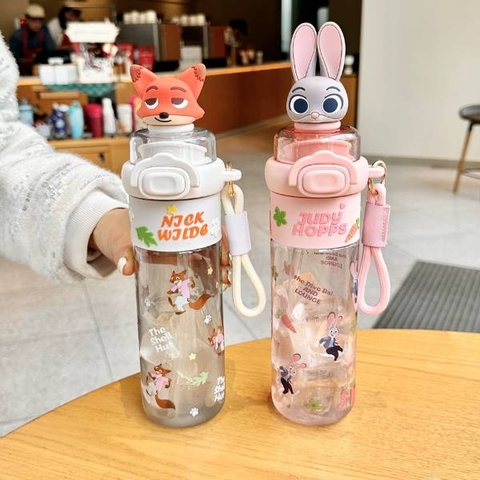 [ Set 2 Cái ] Bình Nước Zootopia [ 550ml ] - 20724