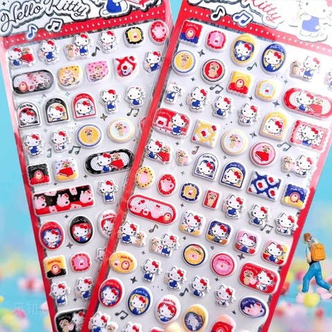[ Set 12 Túi ] Sticker Nổi Hello Kitty - 20903