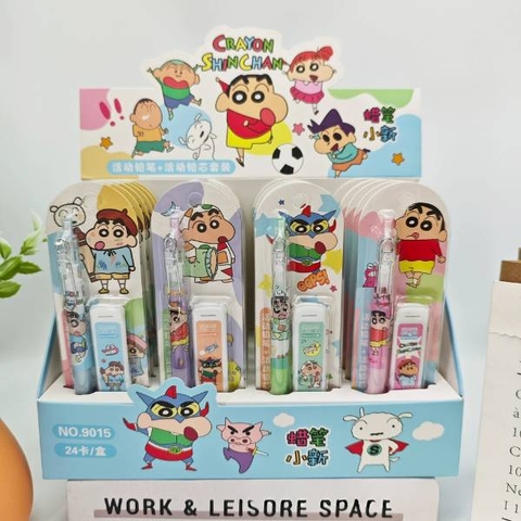 [ Hộp 24 Cây ] Bút Chì Bấm Cu Shin [ Kèm Ngòi ] - 20949