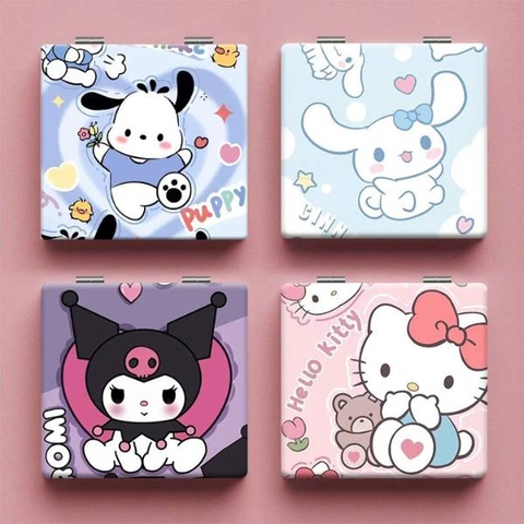 [ Set 10 Cái ] Gương Bỏ Túi Sanrio [ 6.7*7.1cm ] - 21052