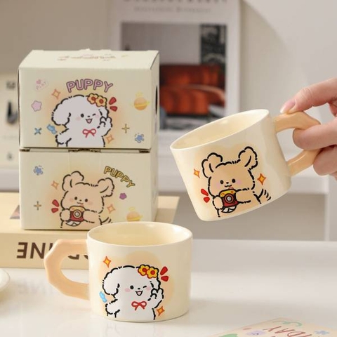 [ Set 2 Cái ] Cốc Sứ [ Hộp Màu ] - 21274