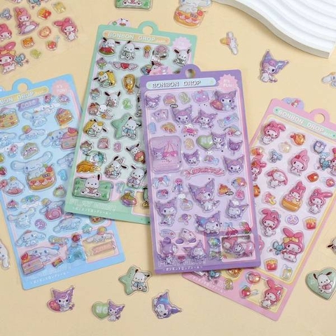 [ Set 20 Túi ] Sticker Nổi Sanrio - 21418