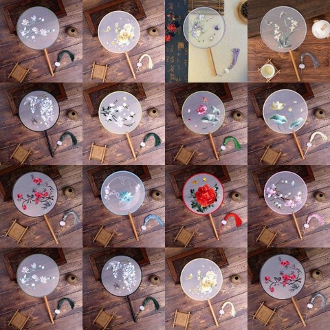 [ Set 10 Cái ] Quạt Tròn Truyền Thống - 21611