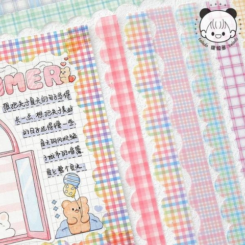 [ Set 12 Túi ] Washi Tape Dán Viền [ 20 Nhãn ] - 21589