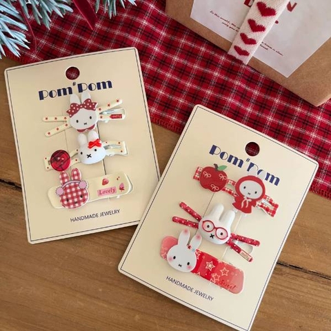 [ Set 10 Vỉ ] Kẹp Tóc [ Vỉ 3 Cái ] - 21665