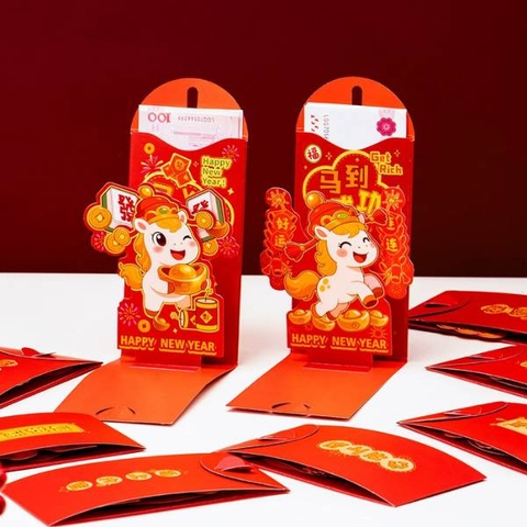 [ Set 12 Cái ] Lì Xì 3D - 21736