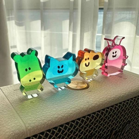 [ Set 10 Cái ] Tượng Mica Trang Trí [ 4cm ] - 21791