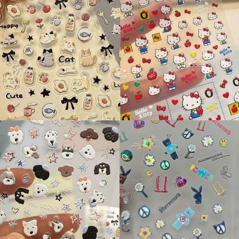 [ Set 20 Tấm ] Sticker Dán Nail [ Nhiều Mẫu ] - 21864