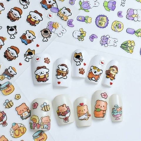 [ Set 20 Tấm ] Sticker Dán Nail - 21853