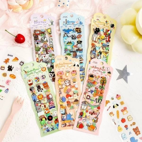 [ Set 12 Túi ] Sticker [ 1 Túi 4 Tấm ] - 21836