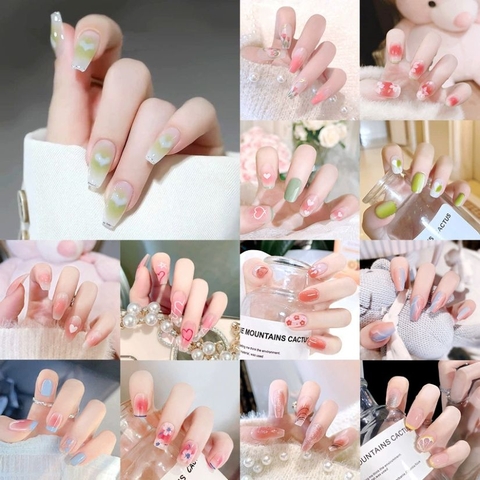 [ Set 10 Hộp ] Nail [ 24 PCS + Keo Thạch ] - 21946