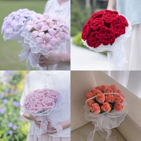 [ Set 2 Bó ] Hoa Cúc Kẽm Nhung 11 Hoa [ Đã Hoàn Thiện ] - 18181