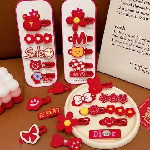 [ Set 10 Vỉ ] Kẹp Tóc [ Vỉ 5 Cái ] - 19561