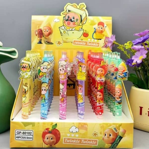 [ Hộp 48 Cây ] Bút Bi Star We Are Twinkle Twinkle [ 0.5mm / Đen ] - 19779