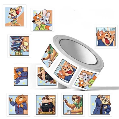 [ Set 20 Cuộn ] Sticker Zootopia [ 500 Nhãn ] - 21642
