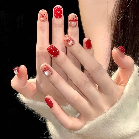 [ Set 2 Bộ ] Nail Thiết Kế [ 10 PCS + Bộ Dán Nail ] - 22070
