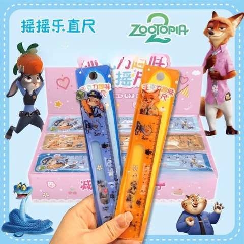 [ Hộp 24 Cây ] Thước Kẻ [ 15cm ] Zootopia - 19965