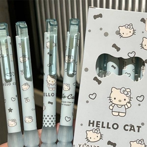 [ Set 5 Hộp ] Bút Bi Hello Kitty [ 0.5mm / Đen / Hộp 4 Cây ] - 20907