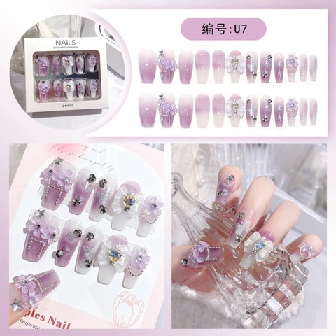 [ Set 5 Hộp ] Nail [ 24 PCS + Bộ Dán Nail ] - 21920