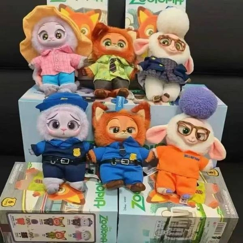 [ Set 6 Hộp ] Gấu Bông Zootopia [ 19cm ] - 20057