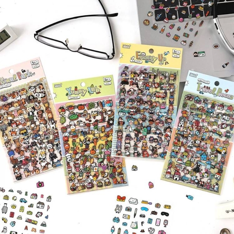 [ Set 12 Túi ] Sticker [ Túi 4 Tấm ] - 22548