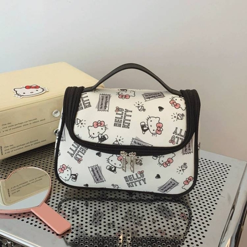[ Set 2 Cái ] Túi Đựng Mỹ Phẩm Hello Kitty - 22573