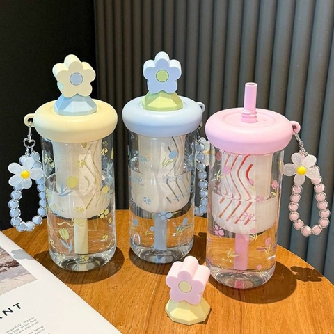 [ Set 2 Cái ] Bình Nước [ Có Kèm Móc Khoá ] - 22614