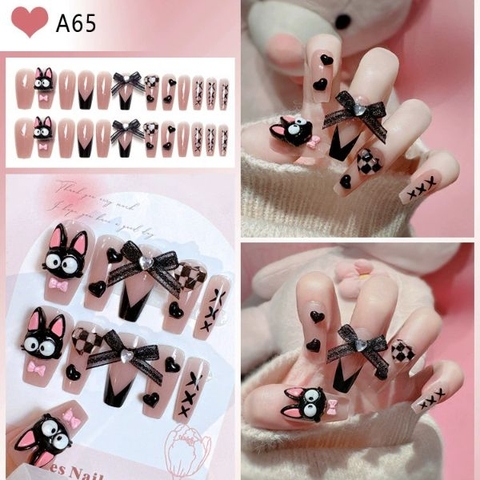[ Set 5 Hộp ] Nail [ 24 PCS + Keo Thạch ] - 21873