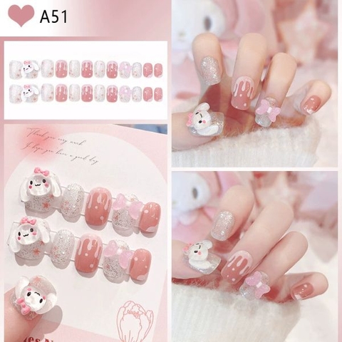 [ Set 5 Hộp ] Nail [ 24 PCS + Keo Thạch ] - 21875