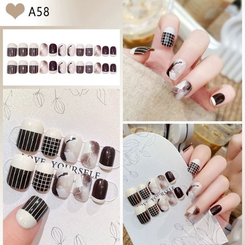 [ Set 5 Hộp ] Nail [ 24 PCS + Keo Thạch ] - 21876