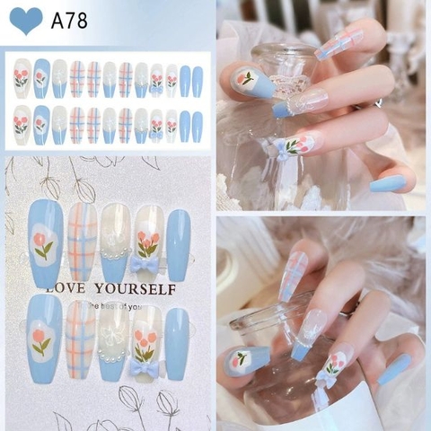 [ Set 5 Hộp ] Nail [ 24 PCS + Keo Thạch ] - 21877