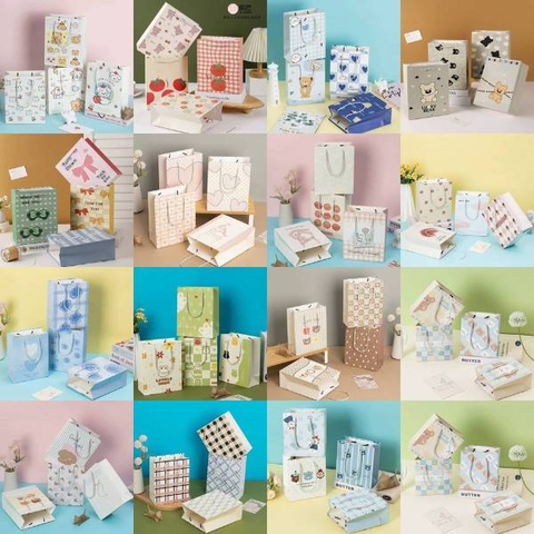 [ Set 24 Cái ] Túi Quà [ 19.5*9.5*24.5cm / Nhiều Mẫu ] - 22145