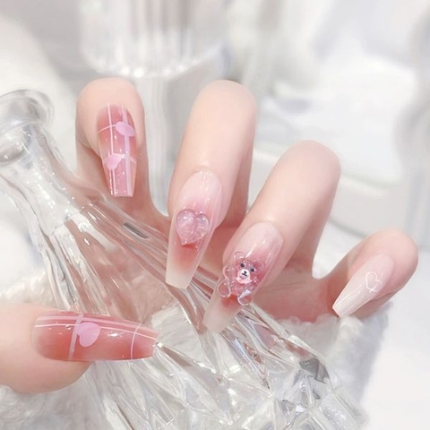 [ Set 5 Hộp ] Nail [ 24 PCS + Keo Thạch ] - 21896