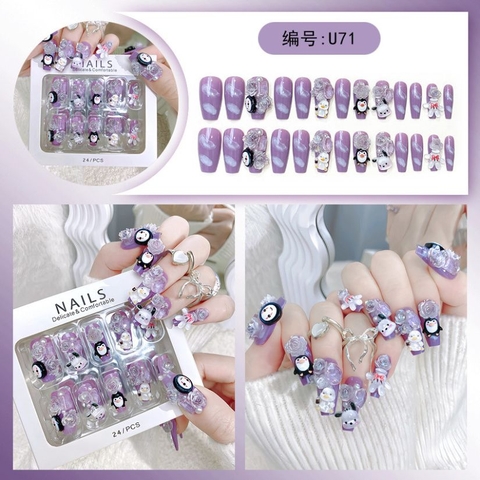 [ Set 5 Hộp ] Nail [ 24 PCS + Bộ Dán Nail ] - 21909