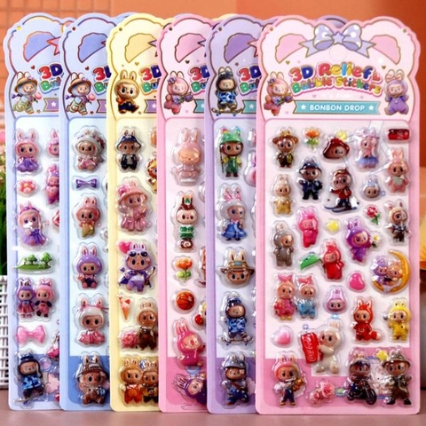 [ Set 20 Túi ] Sticker Nổi Labubu - 19765