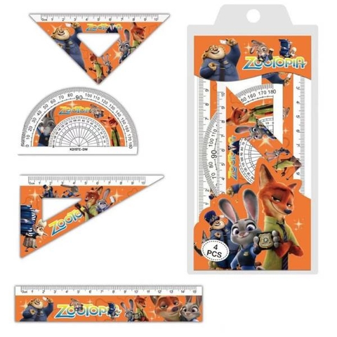 [ Set 10 Bộ ] Thước Kẻ 4 Món Zootopia - 20658