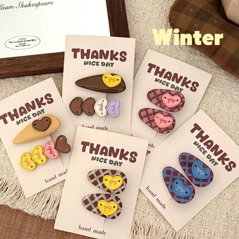 [ Set 12 Vỉ ] Kẹp Tóc [ Vỉ 2 Cái ] - 22564