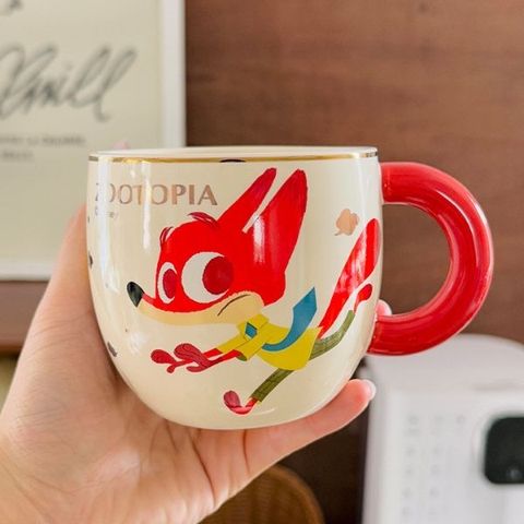 [ Set 2 Cái ] Ly Cốc Sứ Zootopia - 935037