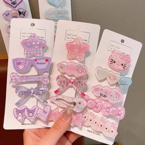 [ Set 10 Bộ ] Kẹp Tóc [ 1 Bộ 5 Cái ] - 16232