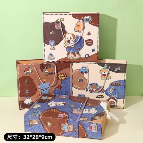 [ Set 12 Bộ ] Hộp Quà Kèm Túi - 20355