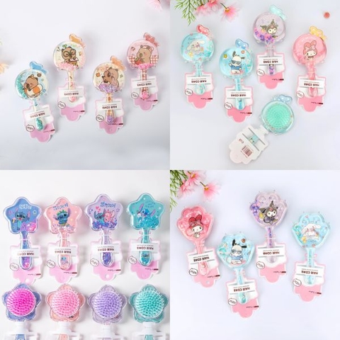 [ Set 12 Cái ] Lược Đệm Cao Su Sanrio - 935177