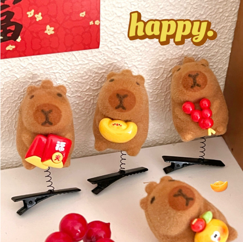 [ Set 12 Cái ] Kẹp Tóc Capybara - 920296