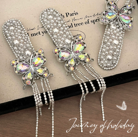 [ Set 5 Cái ] Kẹp Tóc Nơ Đính Đá - 920853