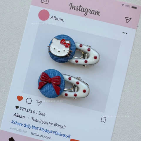 [ Set 10 Cái ] Kẹp Tóc Hello Kitty Cao Cấp - 921232