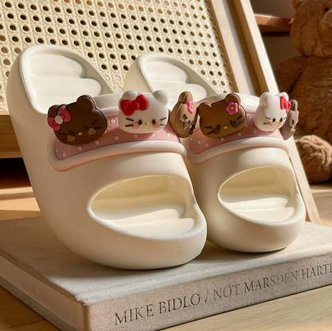 [ Set 2 Đôi ] Dép Chống Trượt Hello Kitty - 921117